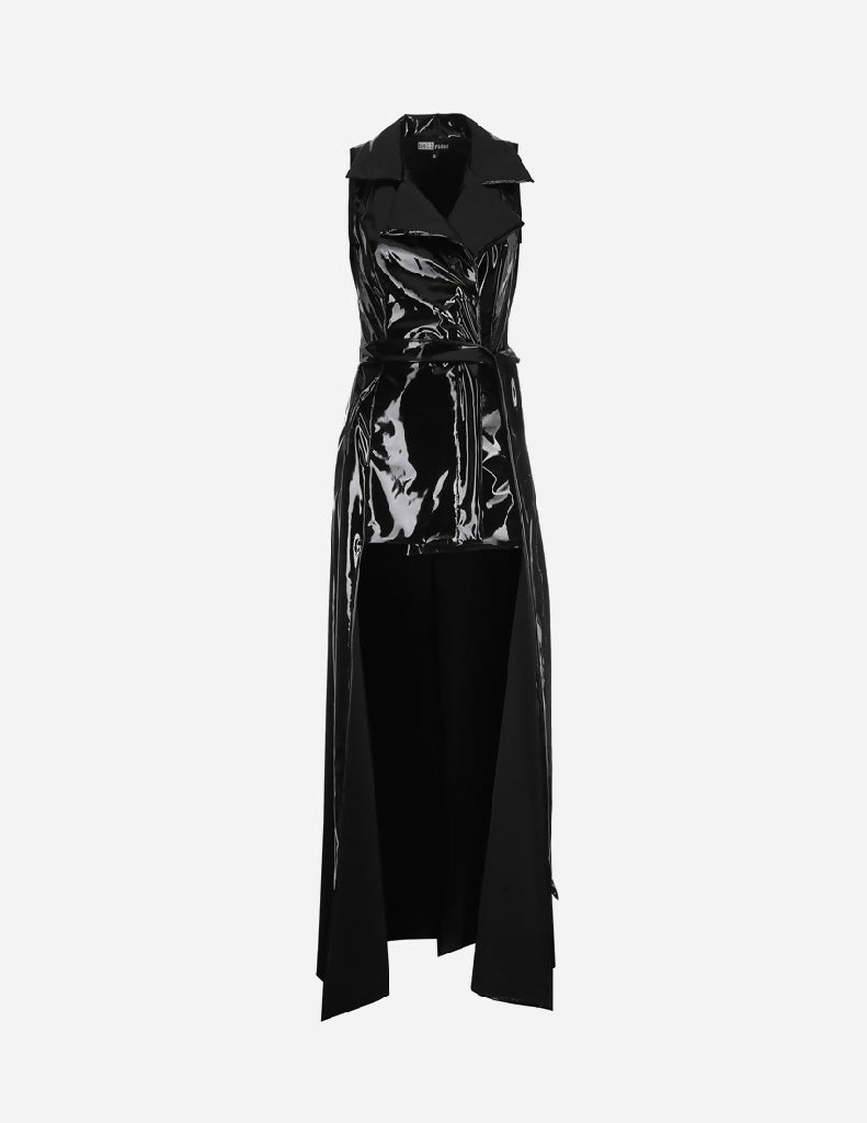 suknia_lateksowa_latex_bezrekawnik_z_lacku_dwurzedowy_fetish_bdsm_unisex_gothic_dracula_czarna_przod