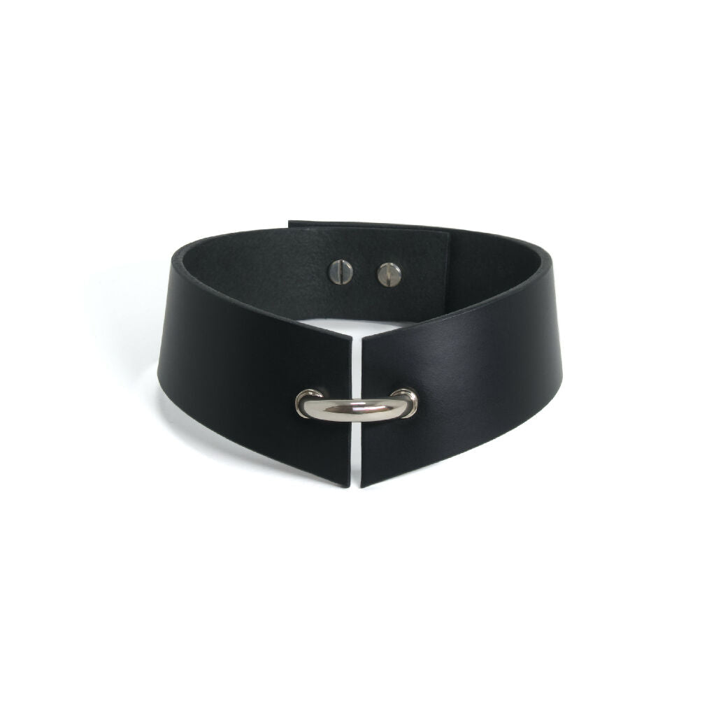 Leather Choker With D-Ring