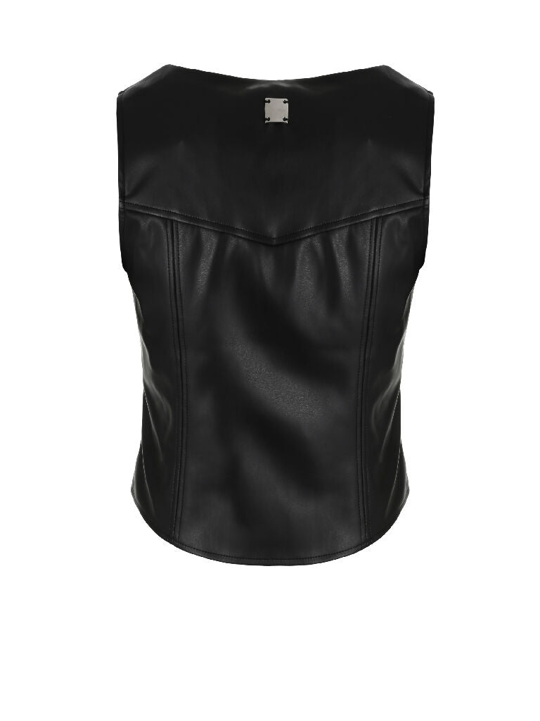 Vest made of ecoleather