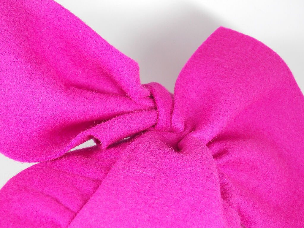 Hot pink 40s bow hat4