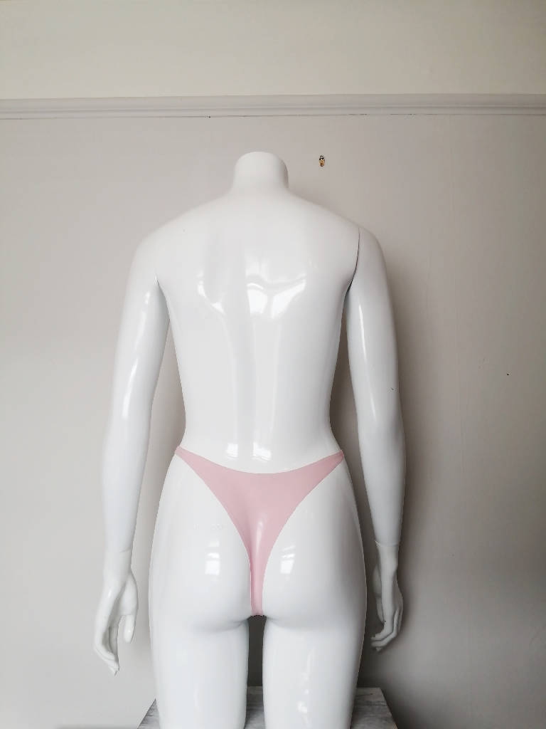 Latex Two Tone Thong, Custom Made