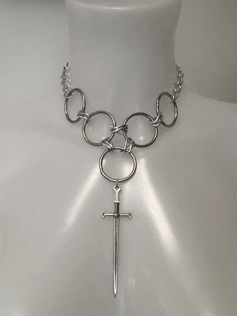 Cut Throat Dagger Choker