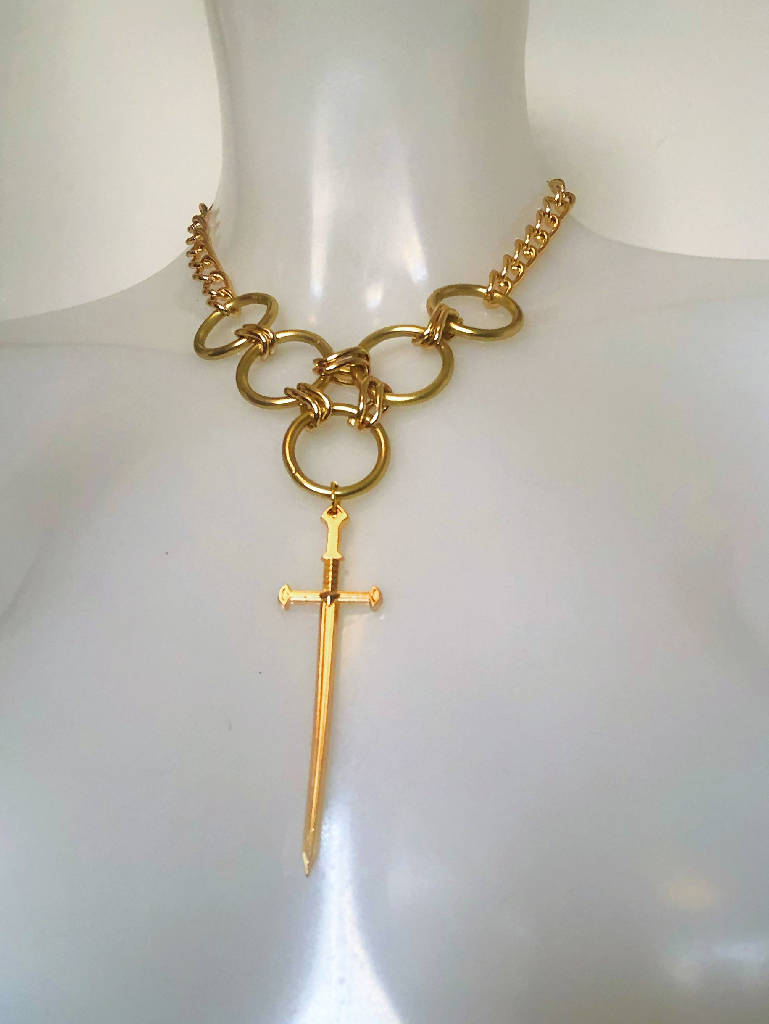 Cut Throat Dagger Choker