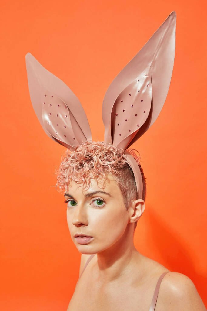 BUNNY EARS LATEX HEADPIECE ( PICK YOUR COLOUR )