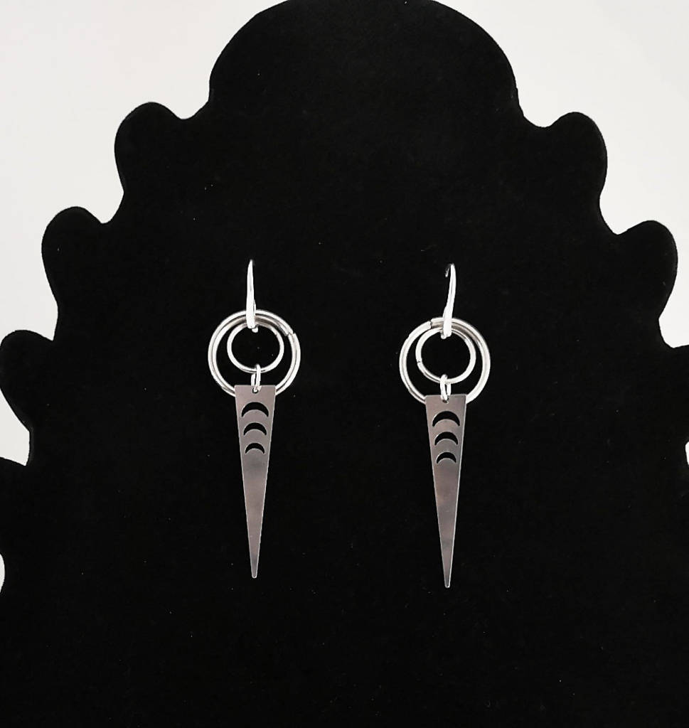 Crsecent Dagger Earrings