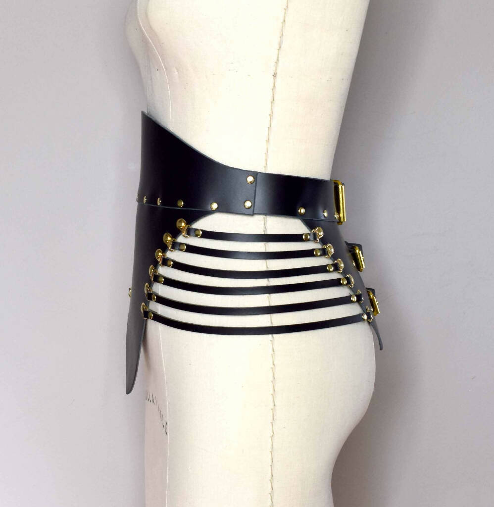 Dinah Leather Waist Cincher Belt