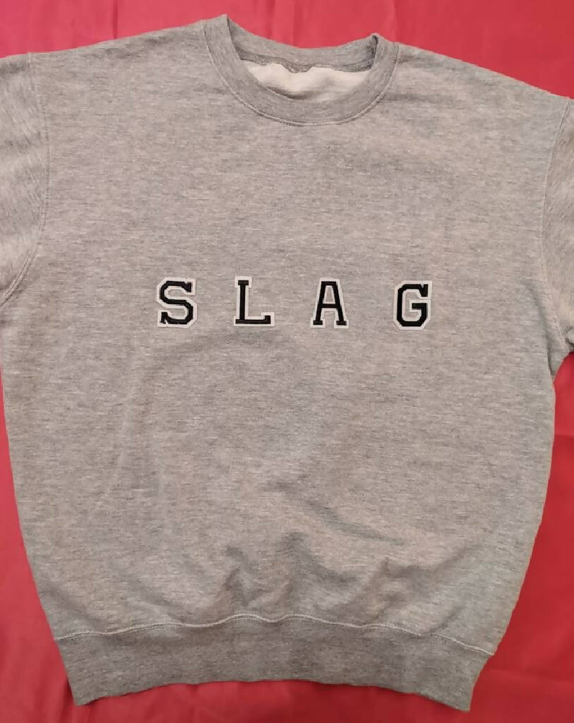 Slag sweater in grey - size small / UK 10