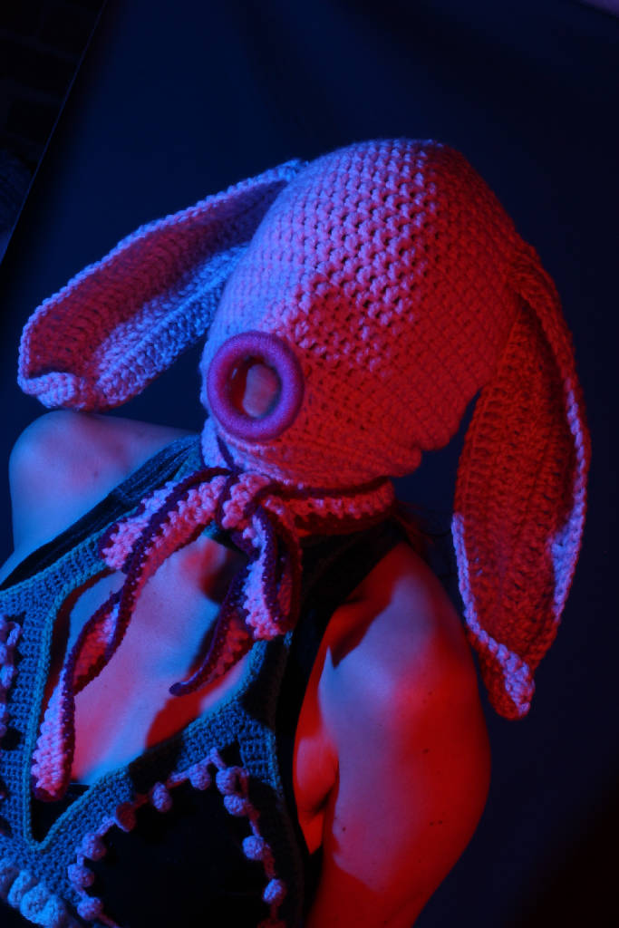 Crochet Bunny Mask Choker
