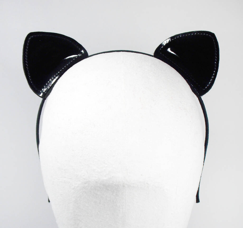 Black gloss cat ear band 1