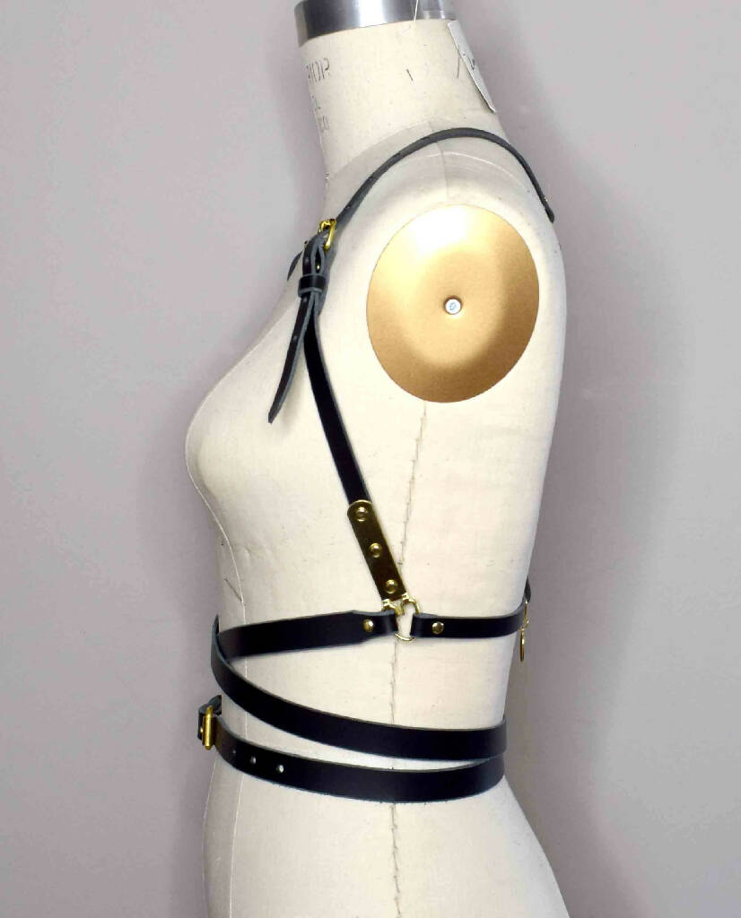 Nymph Wrapped Leather Harness