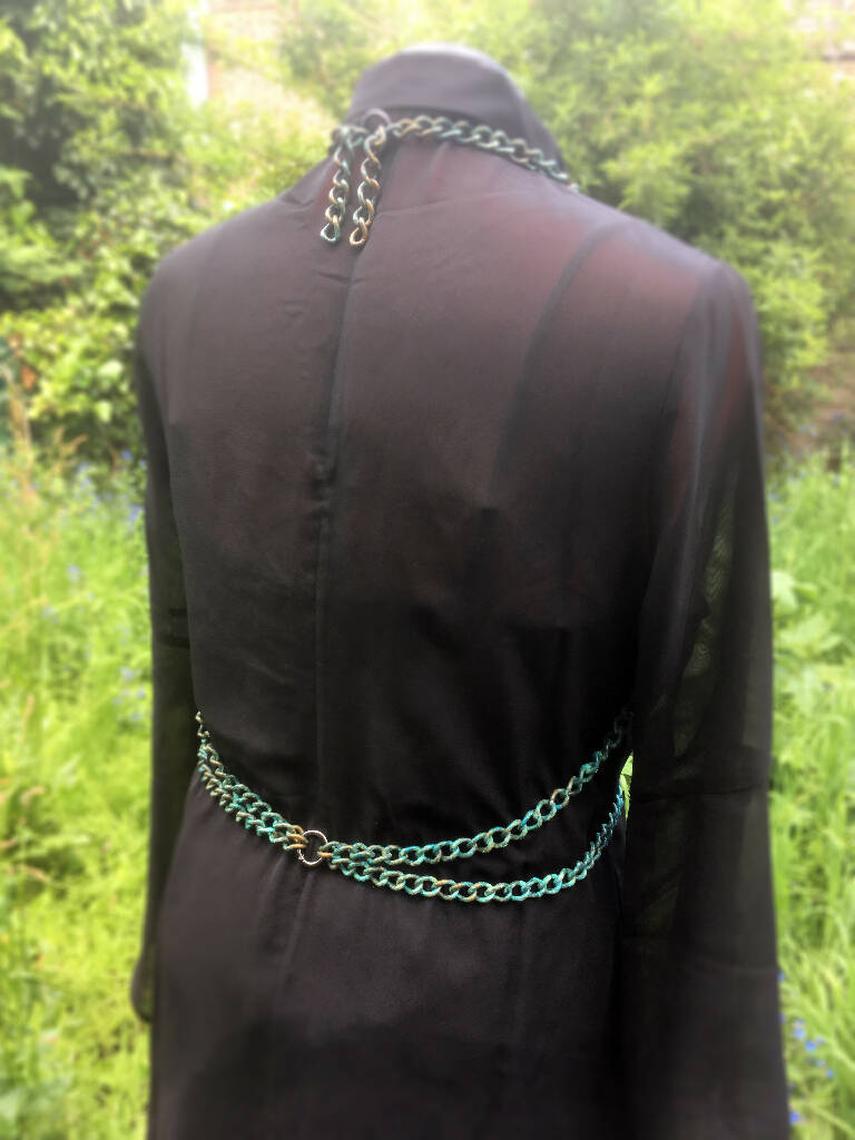 Verdigris chain harness