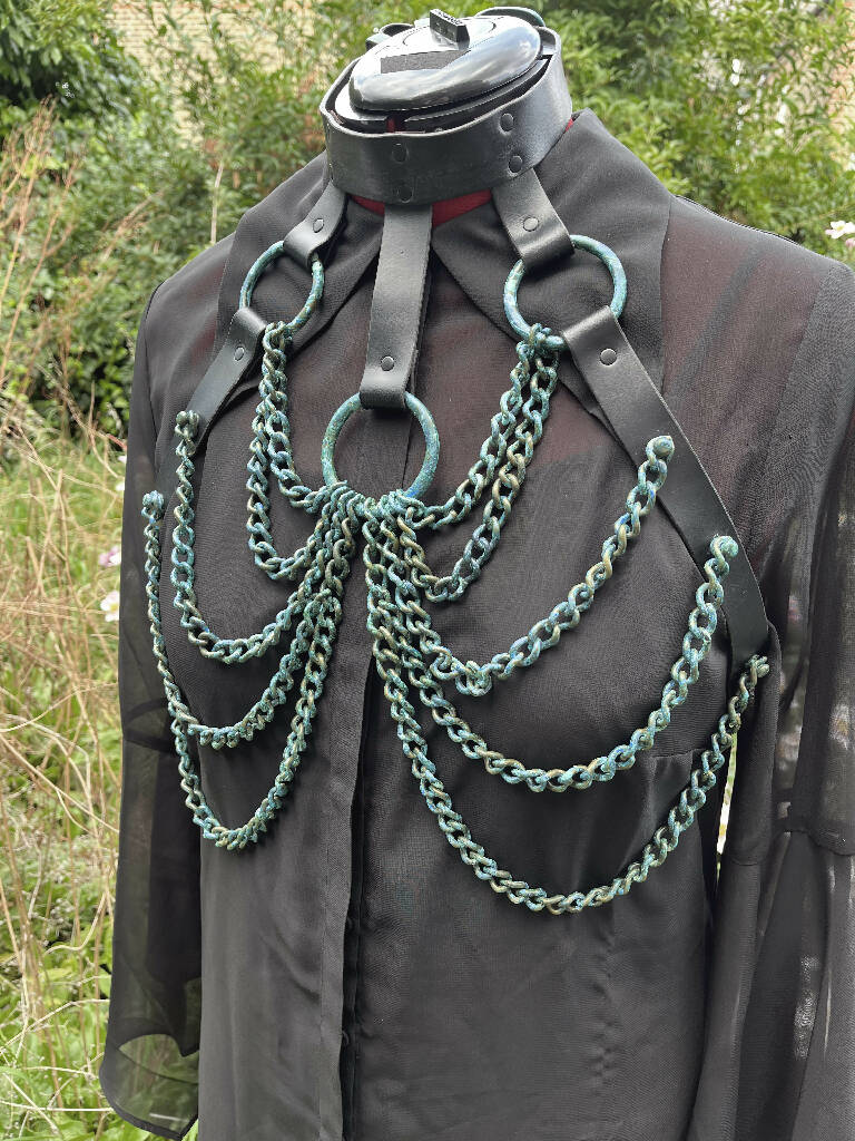 Verdigris Rib-cage chain harness – Charmskool Shop