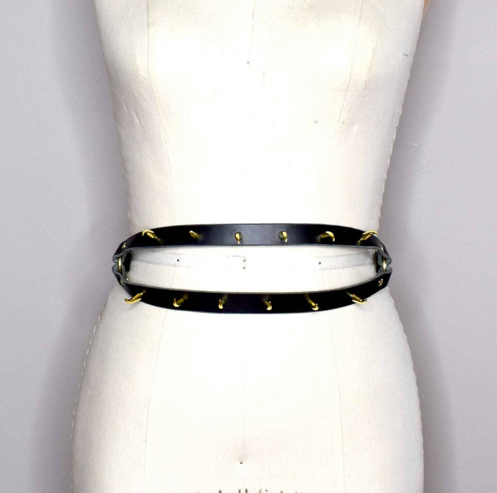 The All Devouring Spiked Leather Waist Belt