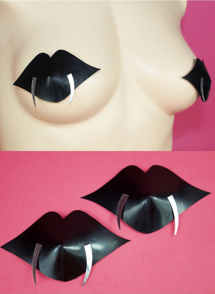 LATEX VAMPIRE NIPPLE PASTIES