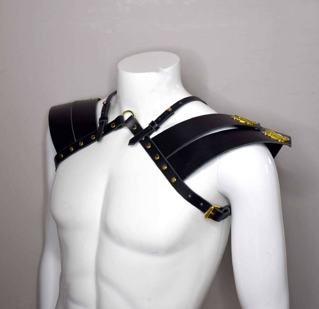 God Killer Leather Pauldron Shoulder Harness