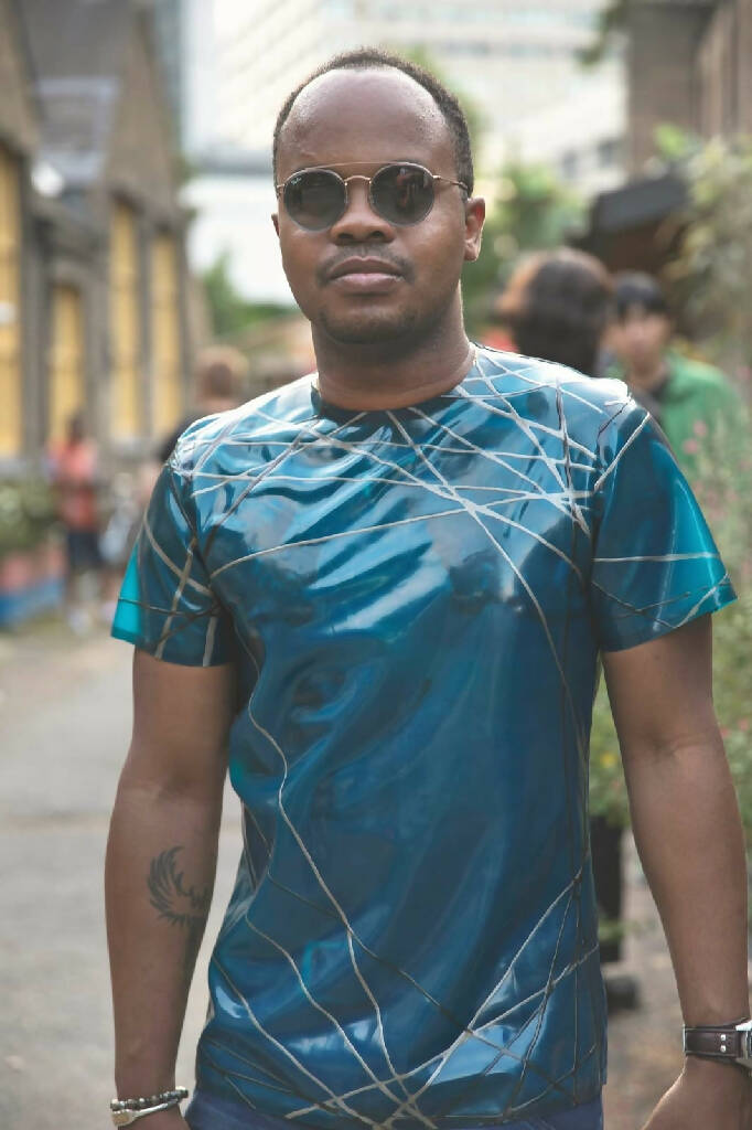 Patterned Latex T-Shirt Crossfade