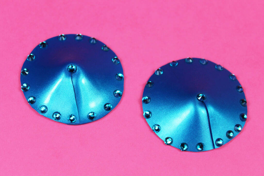 ROUND LATEX NIPPLE PASTIES ( PICK YOUR COLOUR )