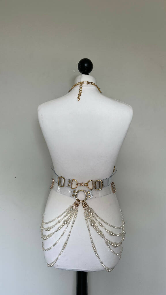 Galadriel Pearl and pvc harness set
