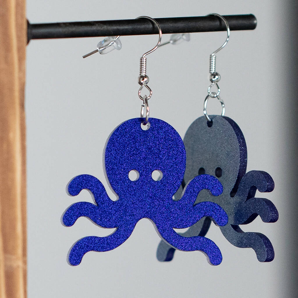 Cute Octopus Dangly Earrings