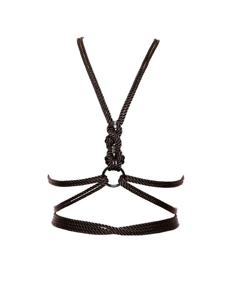 SELF-TIE' TORSO HARNESS *BLACK*