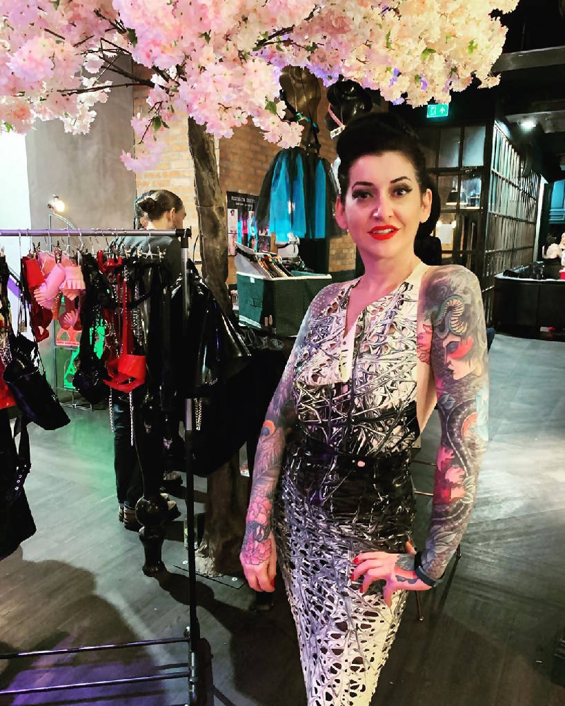 Mesh Latex Valerie Dress