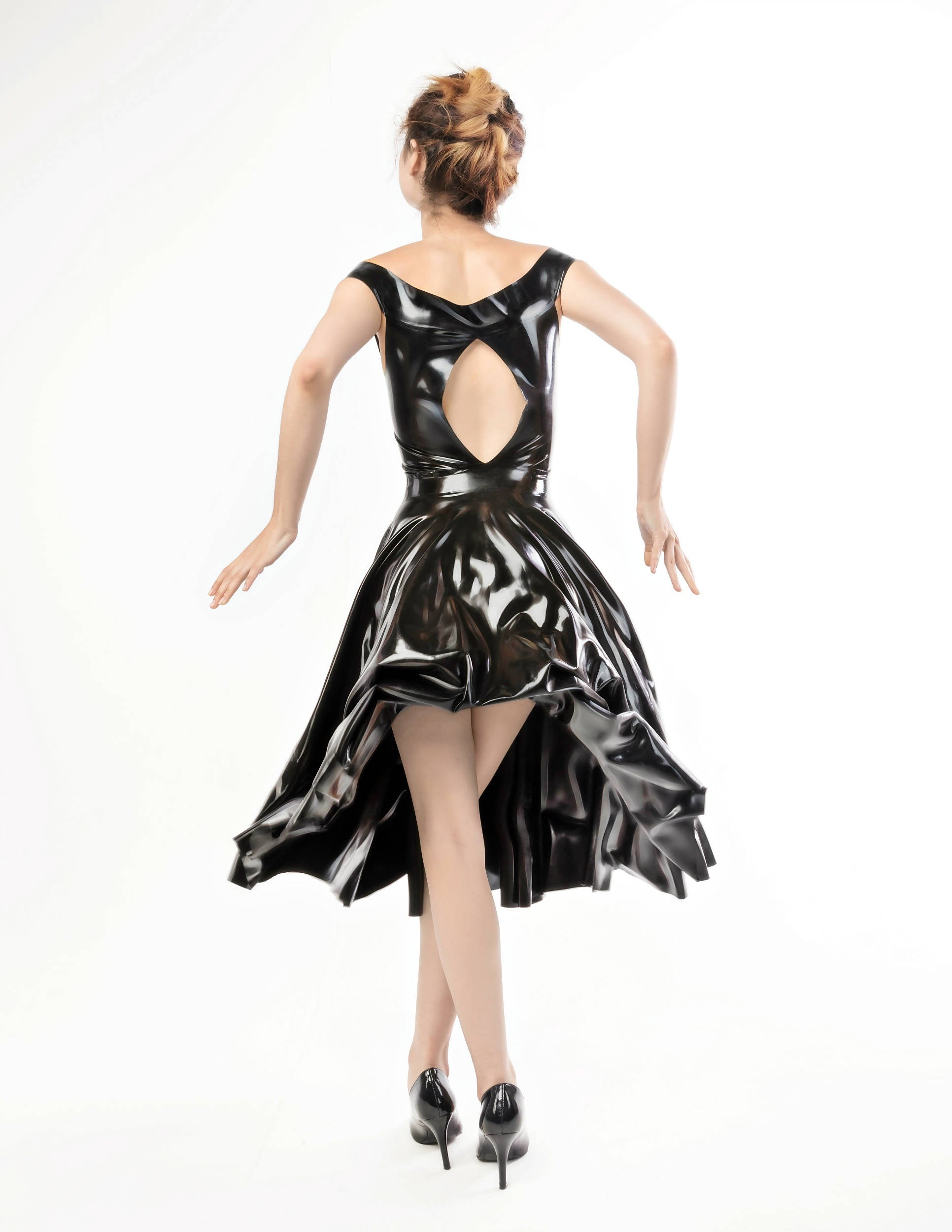 Amentium Back to Basics Bardot Dress Back