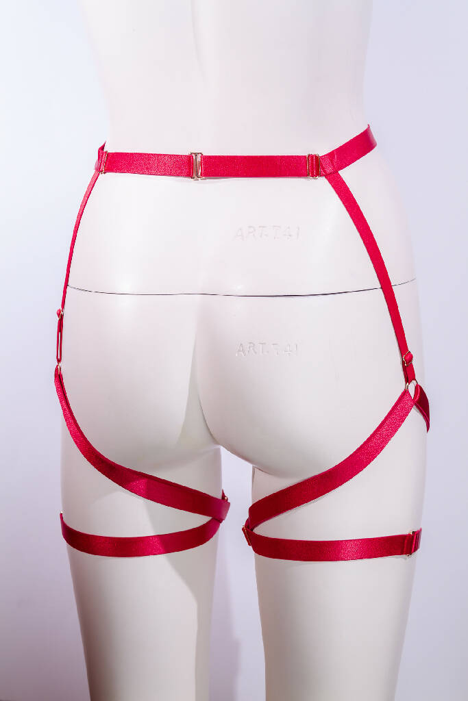 Rue wrap thigh garters+belt combo