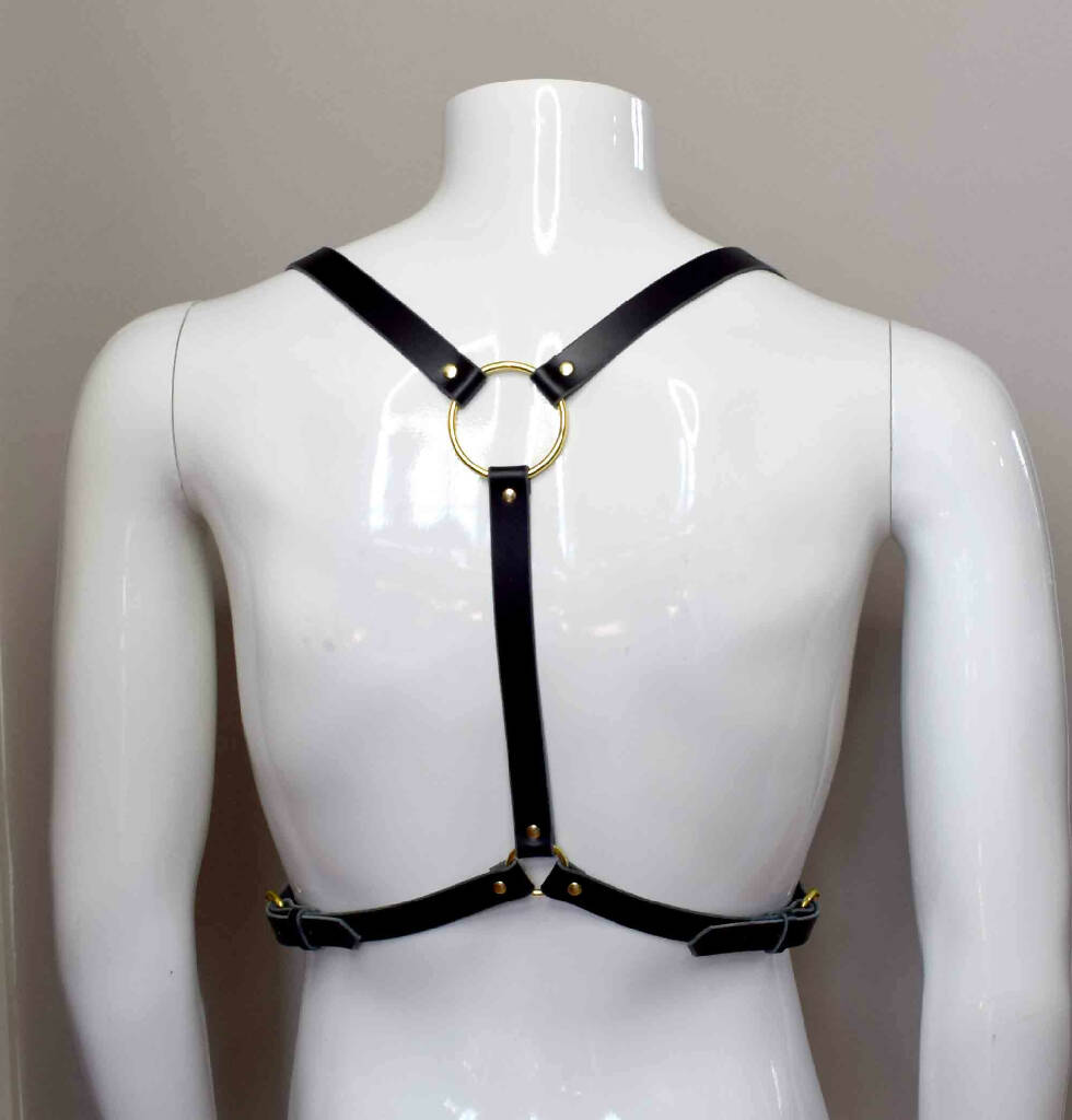 Jay Men's Simple Leather Chest Harness