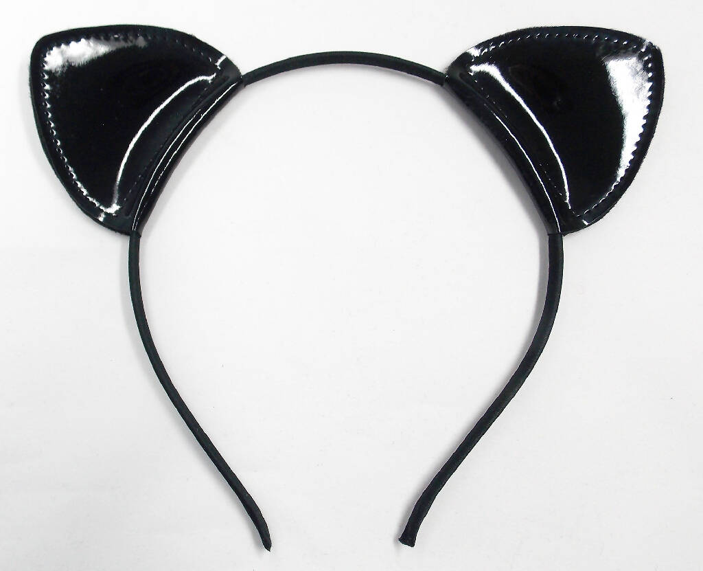 Black gloss cat ear band 4