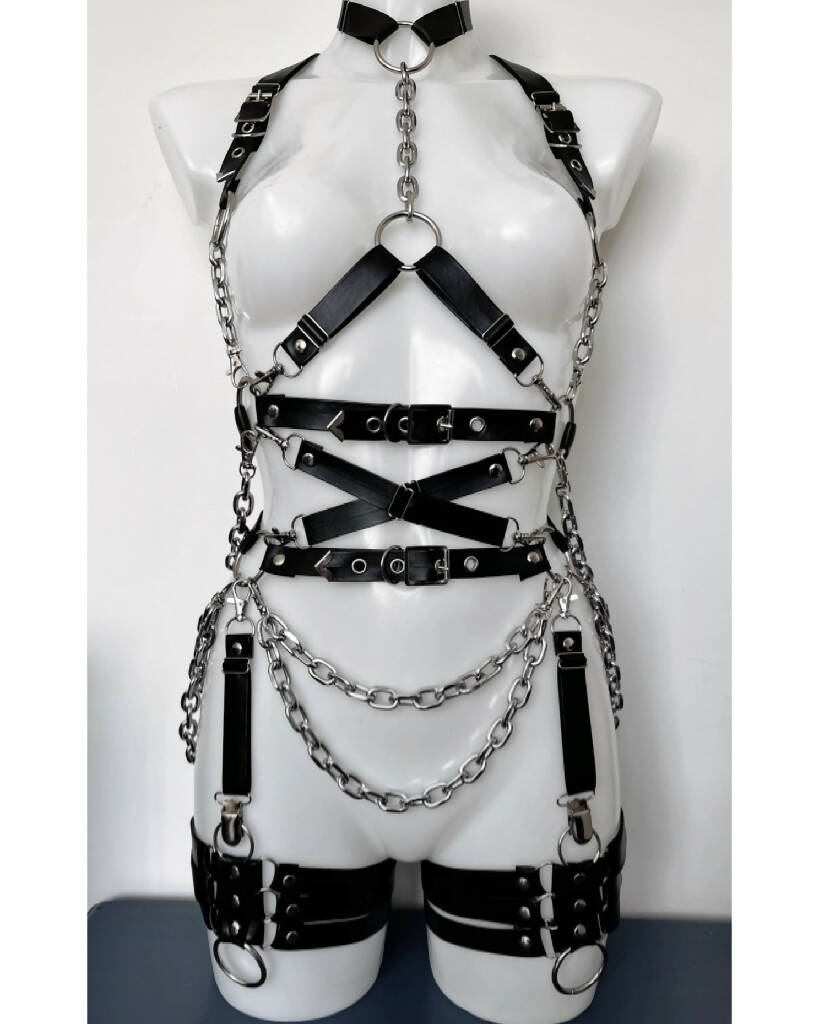 Dominique vegan leather harness