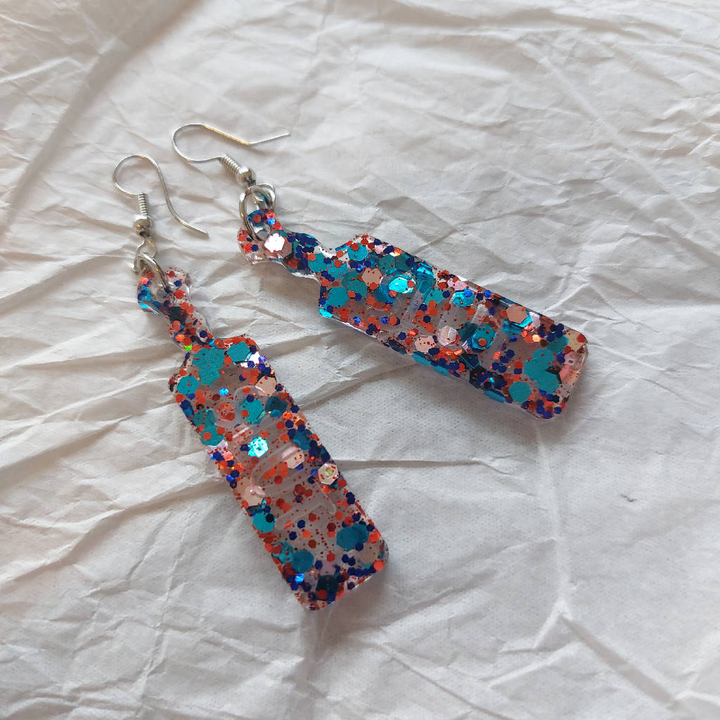 Slut Word Paddle Earrings