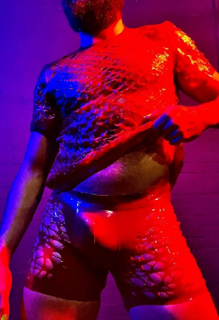 Mesh Latex Boxer Briefs
