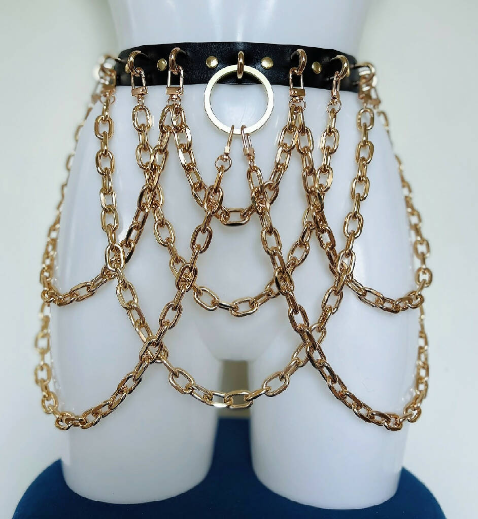 ROX STAR harness, choker and belt set