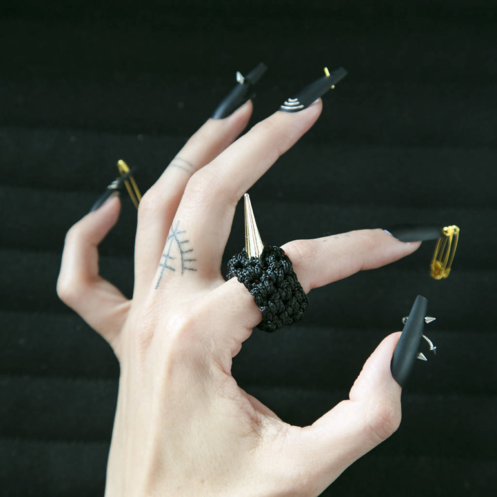 SPIKY SOFT FETISH RINGS WITH TWO COLOUR OPTIONS