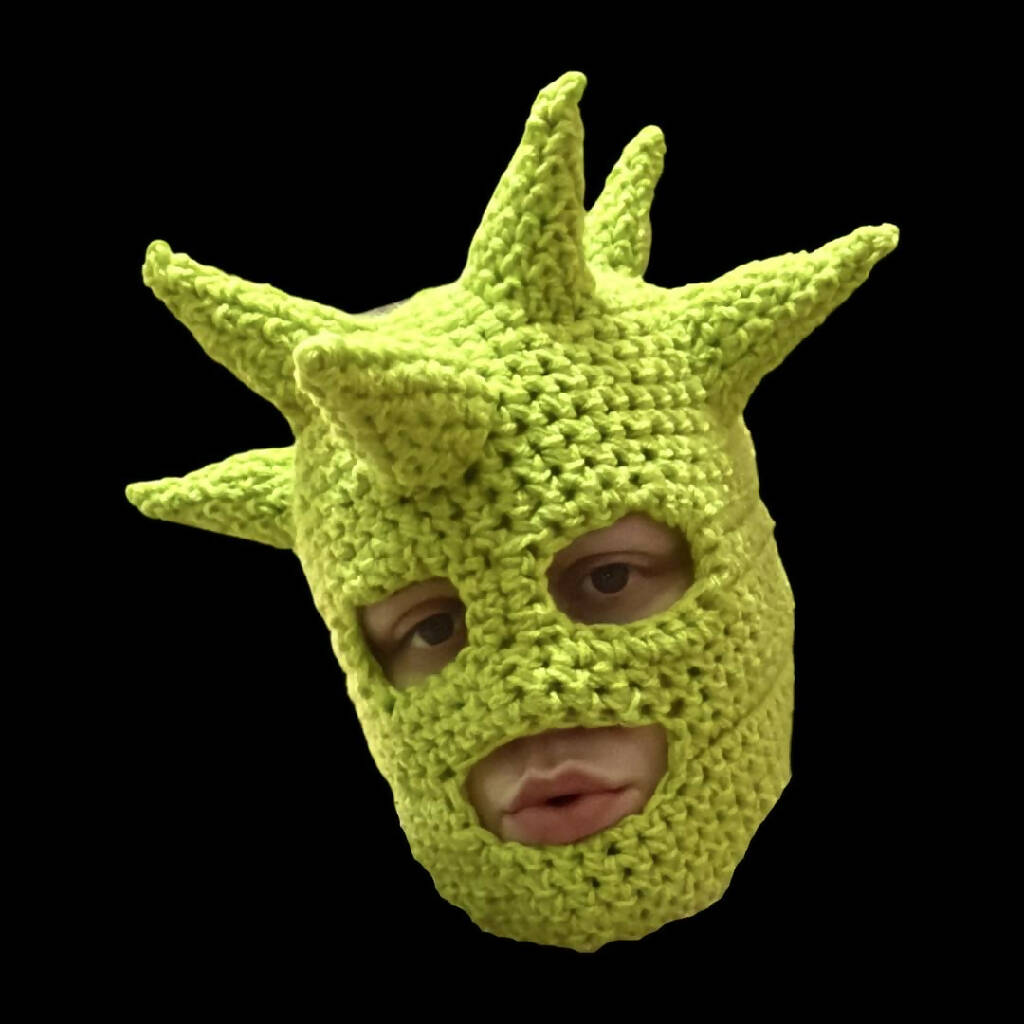 Lime Green Germ Mask
