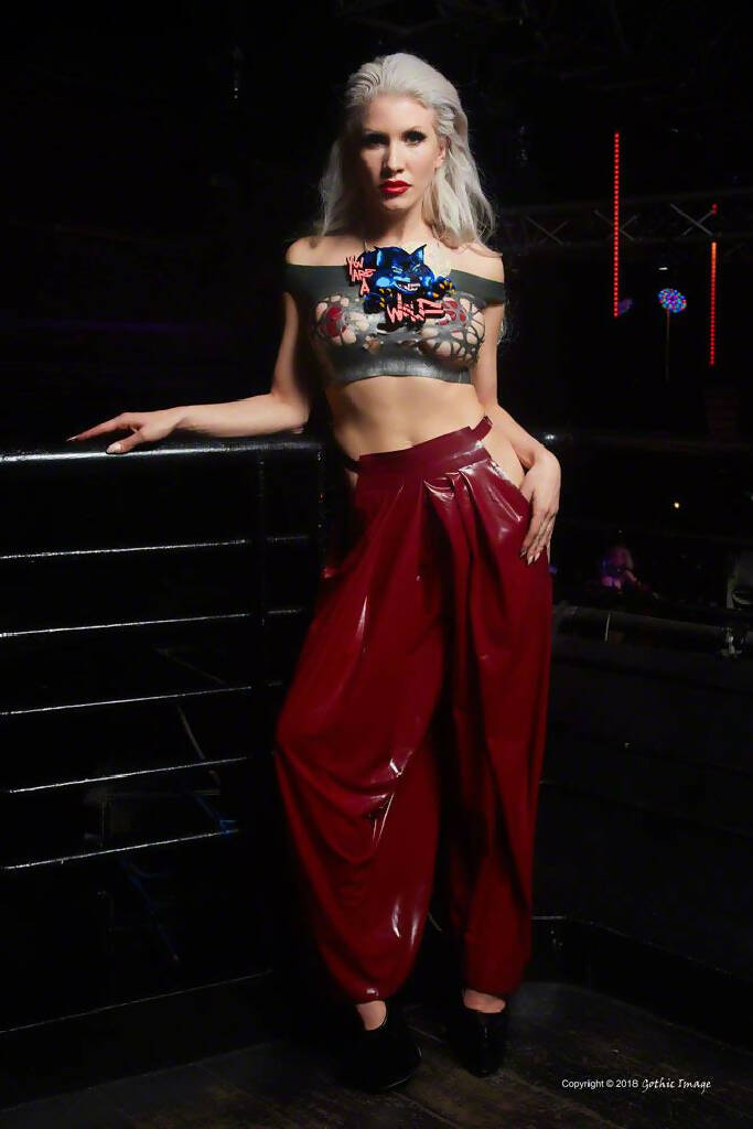 Latex Hakama Samurai Trousers