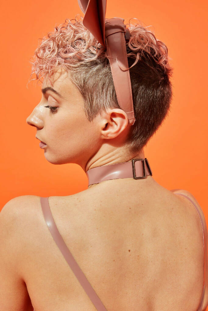 WIDE LATEX CHOKER NECKLACE ( PICK YOUR COLOUR )