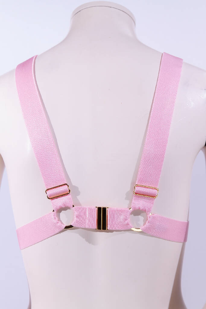 Zona chest harness with metal sliders