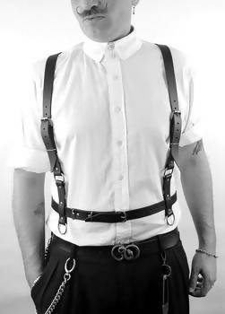 LEON Black Leather Harness