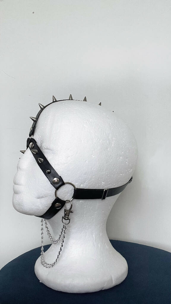 Ruby Faux Leather head harness