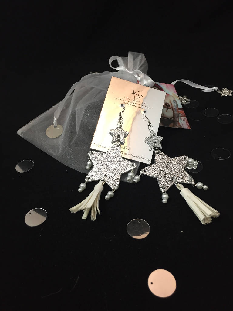 Double Star Earrings
