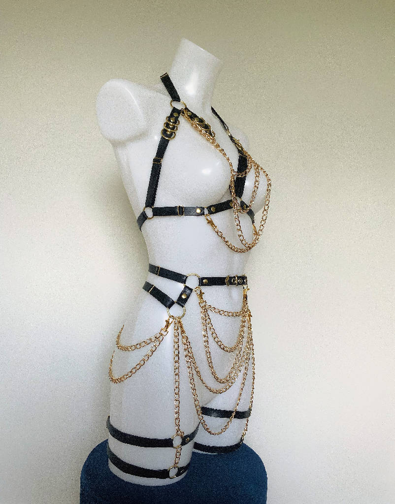 Ritual Full Body Vegan Leather Harness