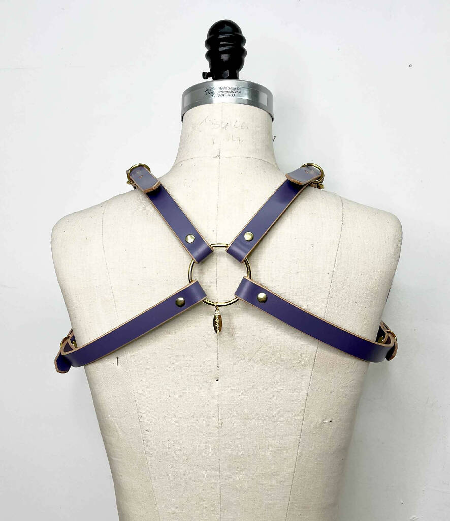 Seraphim Simple Leather Chest Bulldog Harness