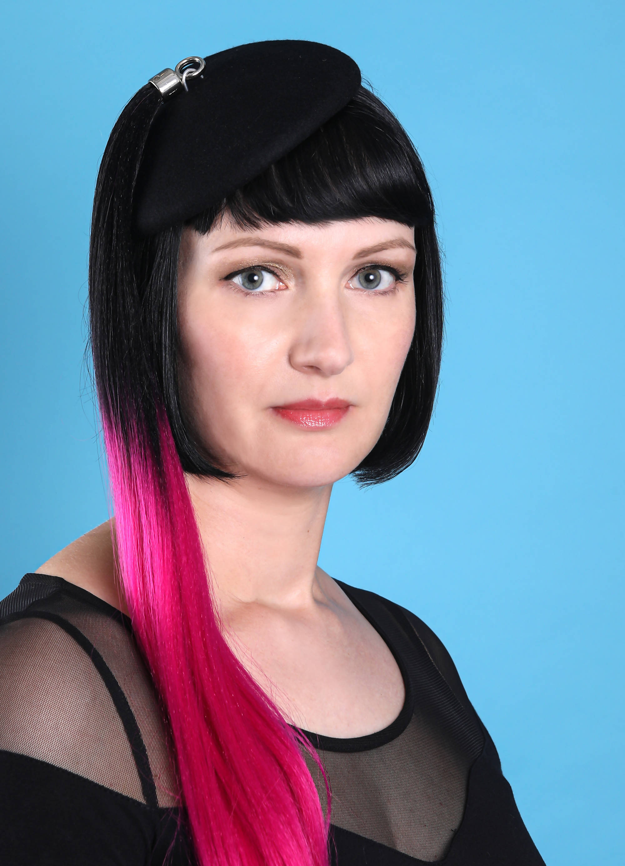 Ponytail beret hat