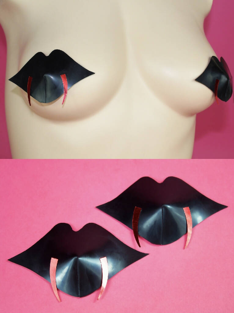 LATEX VAMPIRE NIPPLE PASTIES