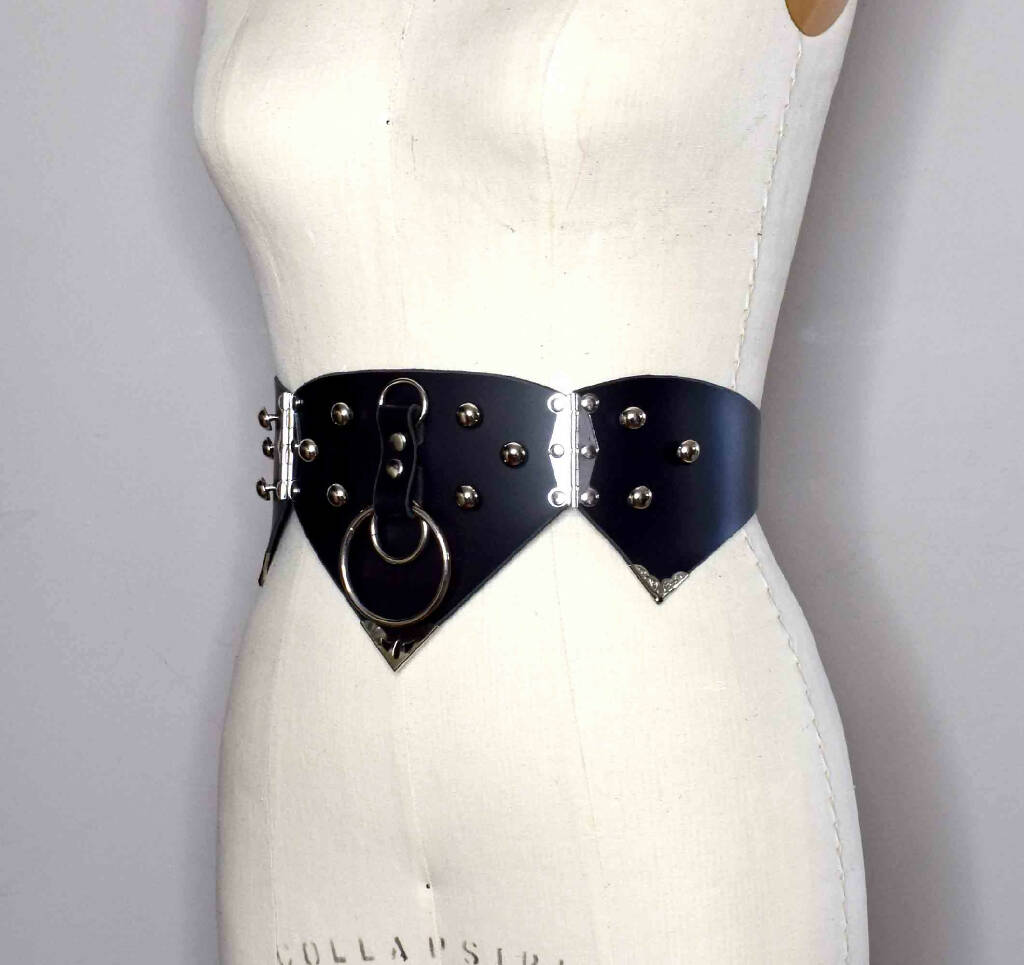 Sierra Hinged Leather Waist Belt