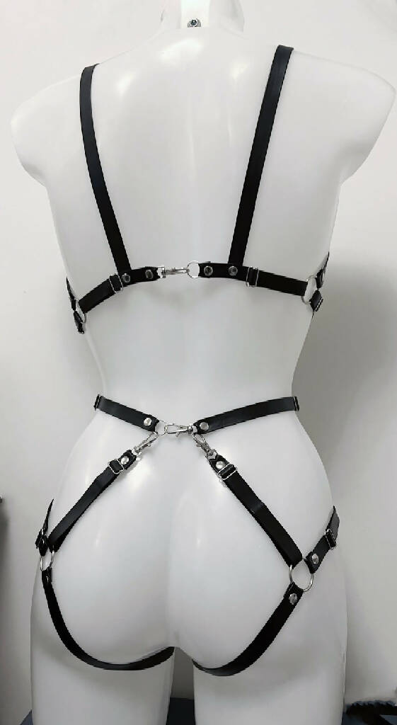 Aphrodite faux leather harnes