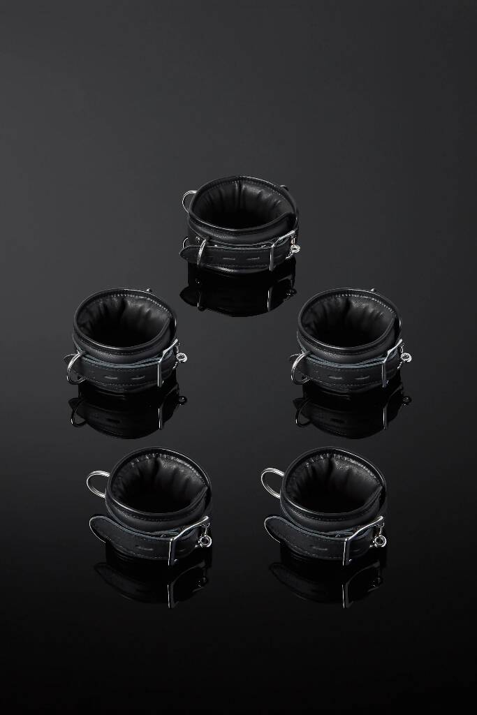 House_of_SXN_Servage_Five_Piece_Leather_Cuffs_Plush_MAIN