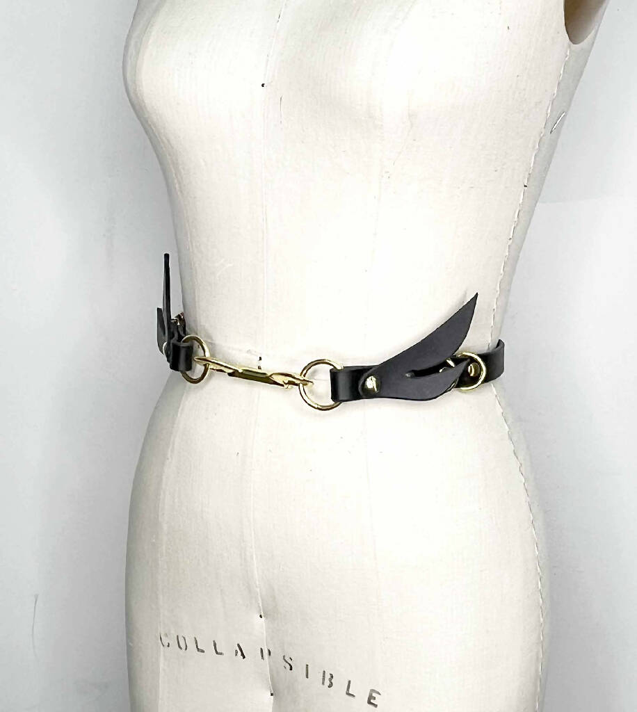 Seraphim Winged Leather Belt