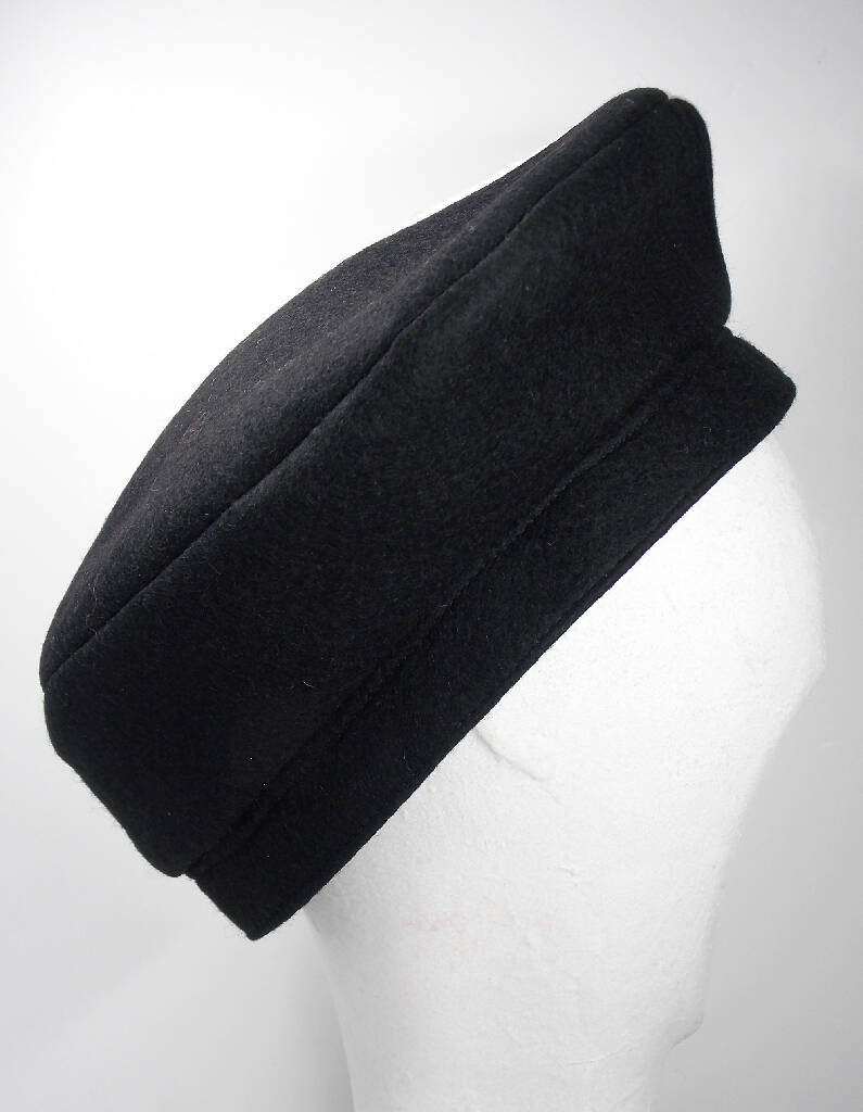 Black and White pointed felt hat, 80s style